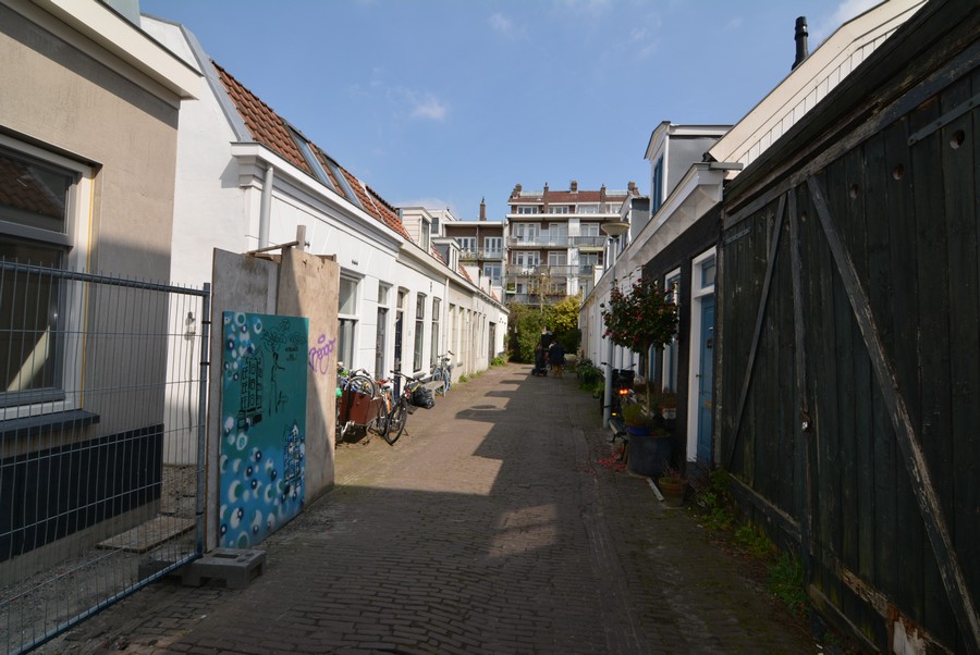 Linnaeusdwarsstraat vanaf nr 22