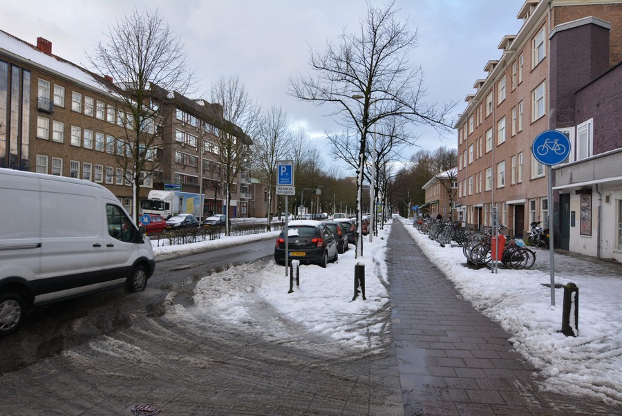Postjesweg vanaf van Spilbergenstraat